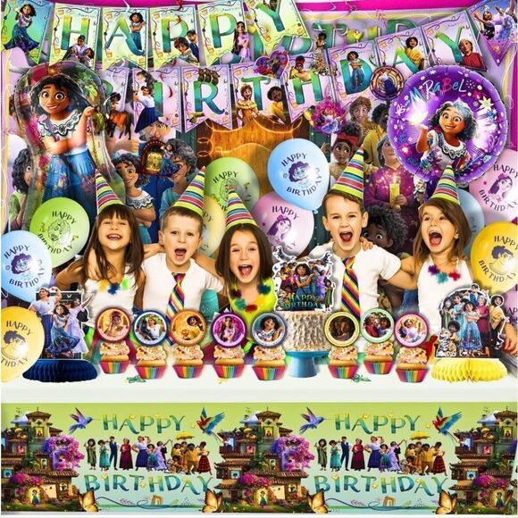 NWT Encanto Birthday Party Supplies w/ Tablewares Decoration -Kit for 20 guests - Picture 7 of 7